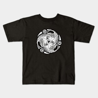 Sleeping kittens in celtic style, white Kids T-Shirt